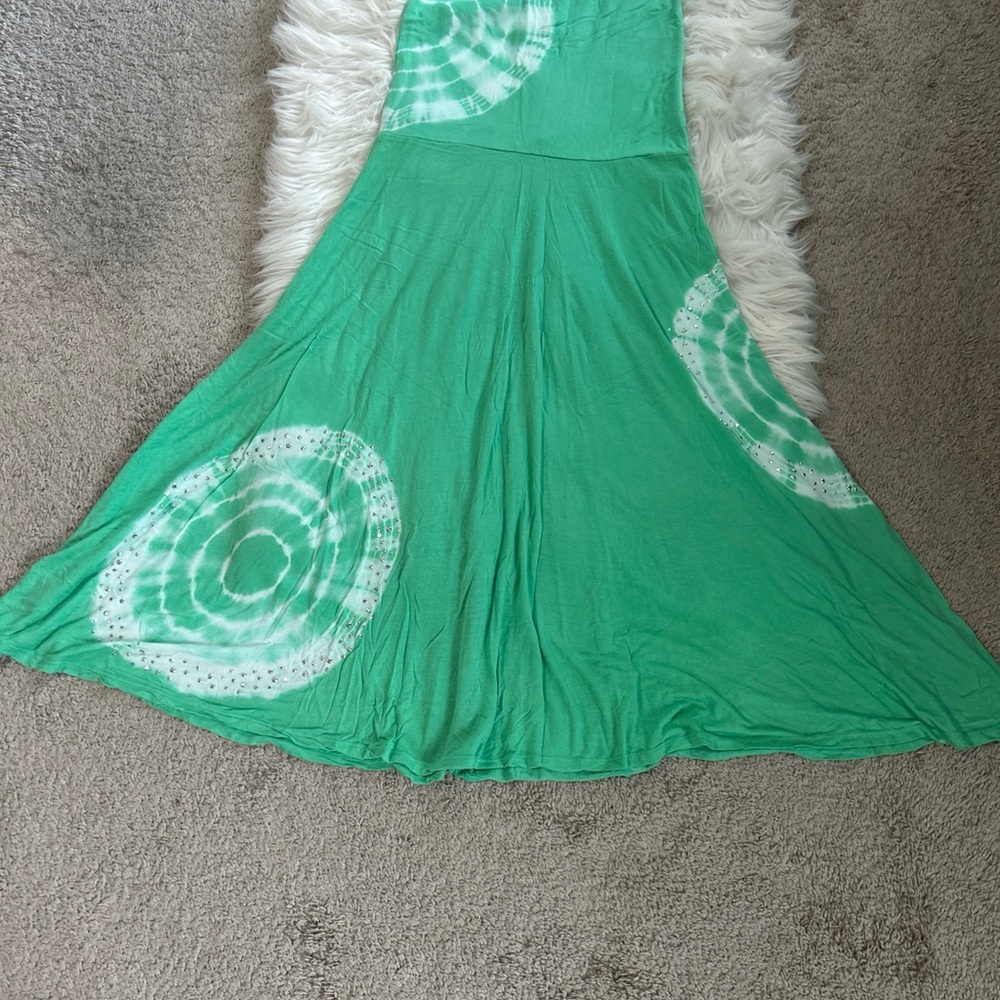 INC International Concepts Mint Green Tie-Dye Dress